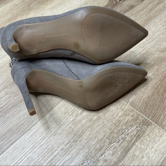 INC International Concepts Women's Taupe Stiletto Reanna Chain Dress Boots sz 5 - Picture 11 of 12